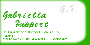 gabriella huppert business card